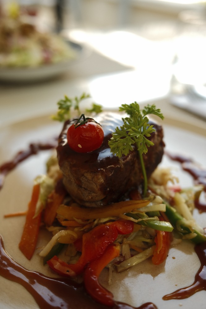 Plat dressé, présentation soignée